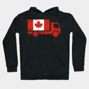 Canada Flag Truck Hoodie